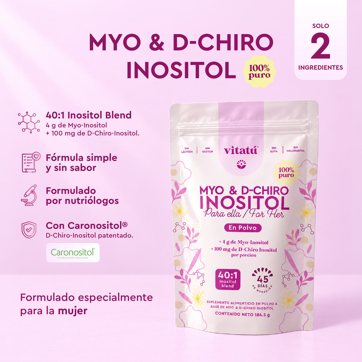 Myo & D-Chiro Inositol Puro