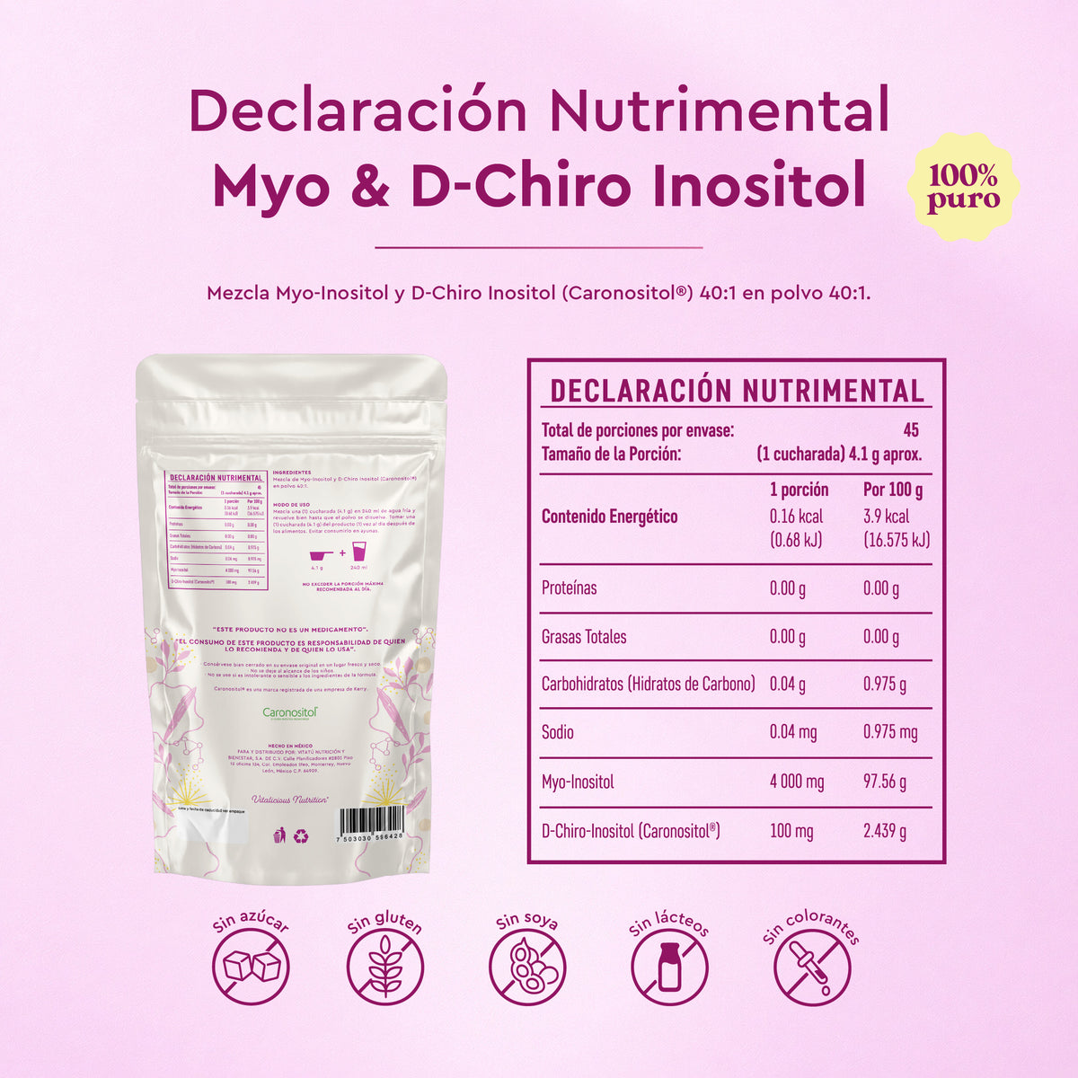 Myo & D-Chiro Inositol Puro
