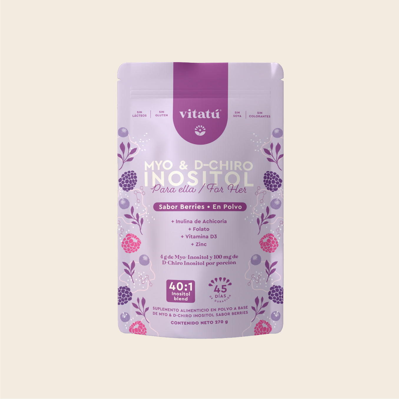 Myo & D-Chiro Inositol Sabor Berries