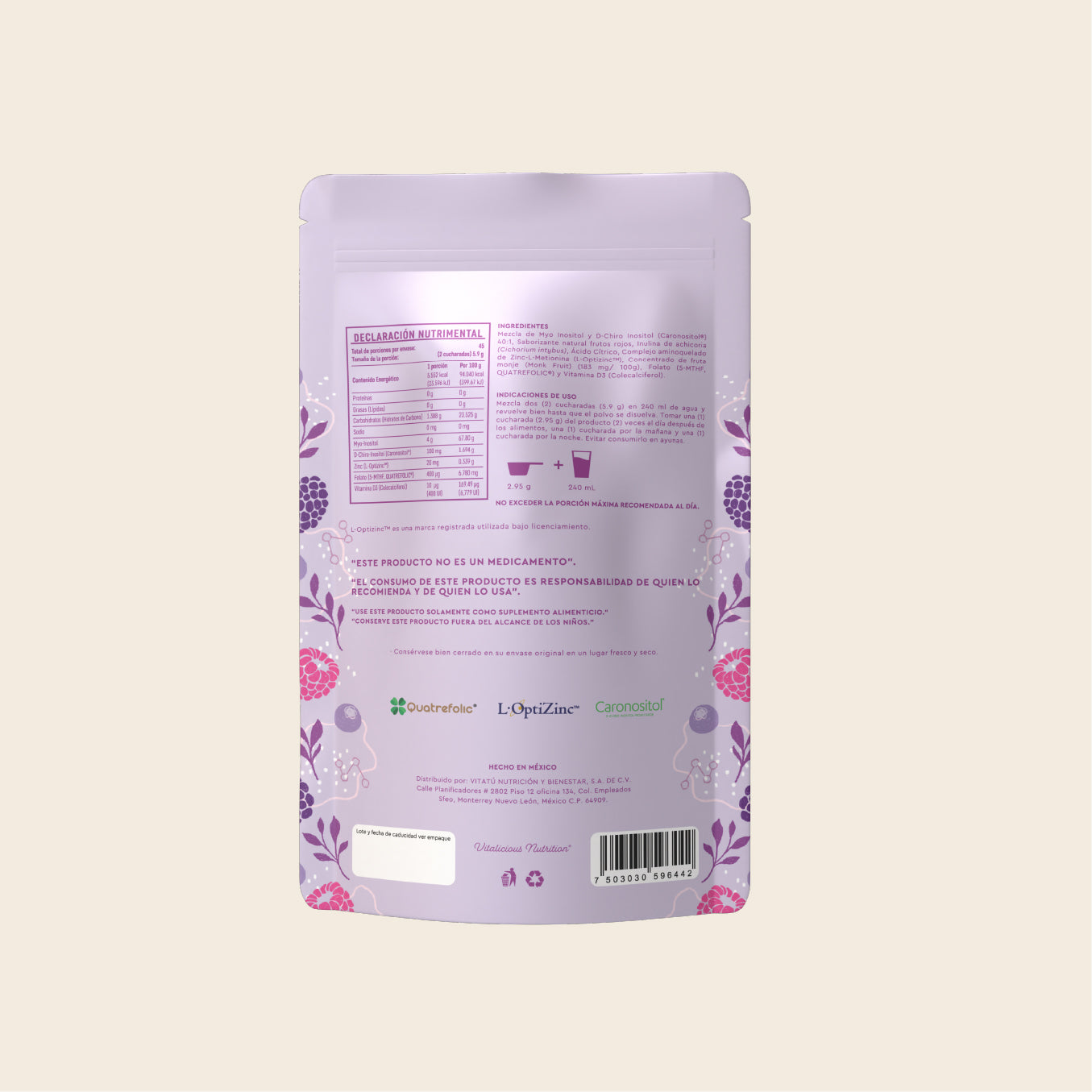 Myo & D-Chiro Inositol Sabor Berries