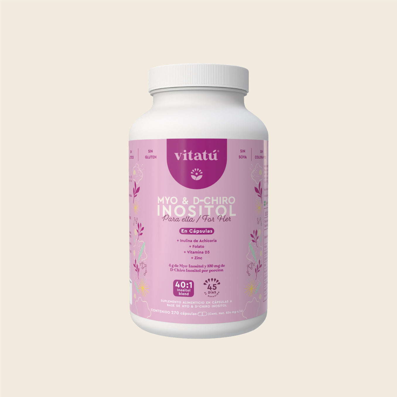 Myo & D-Chiro Inositol Capsulas 45dias