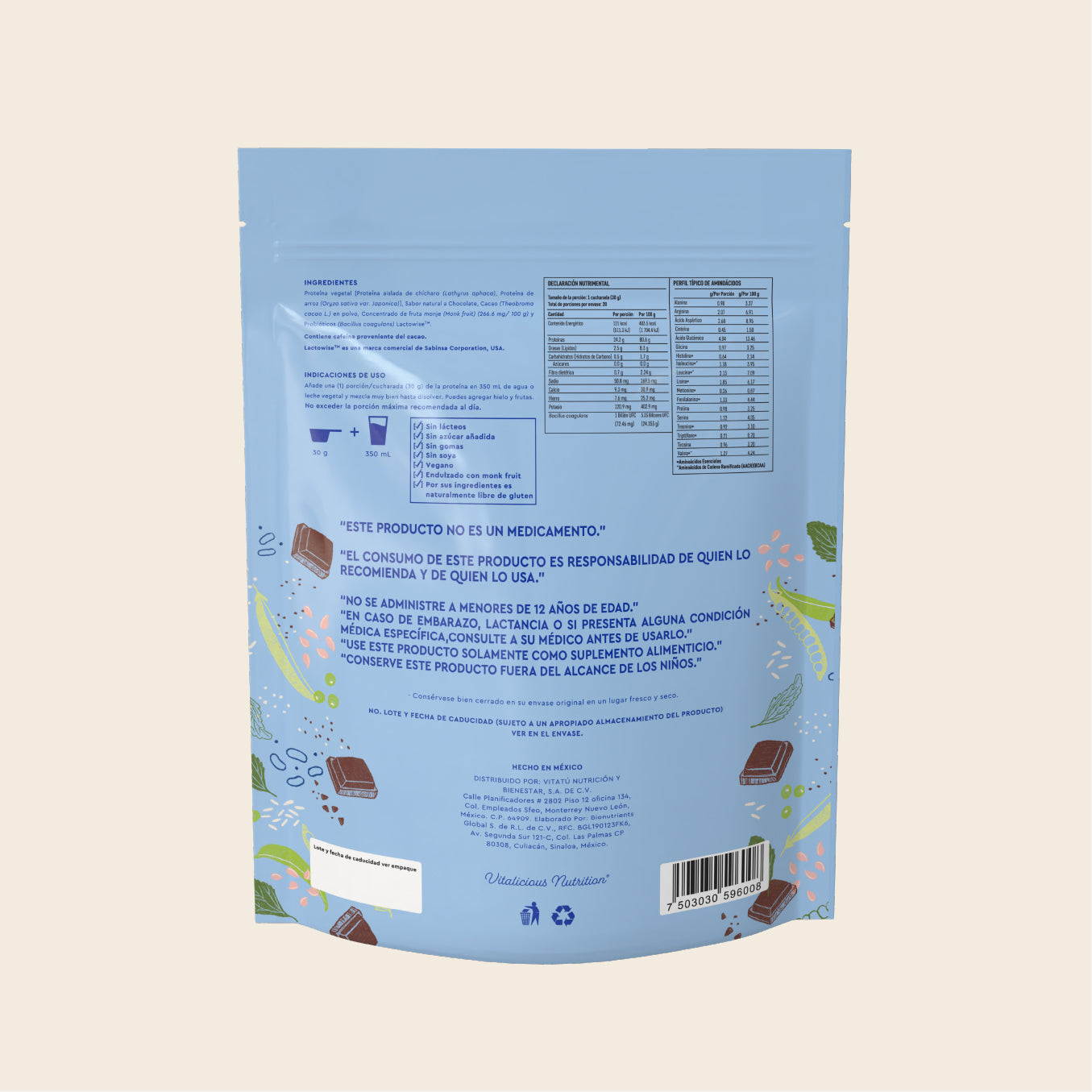 Vegan Protein Sabor Chocolate